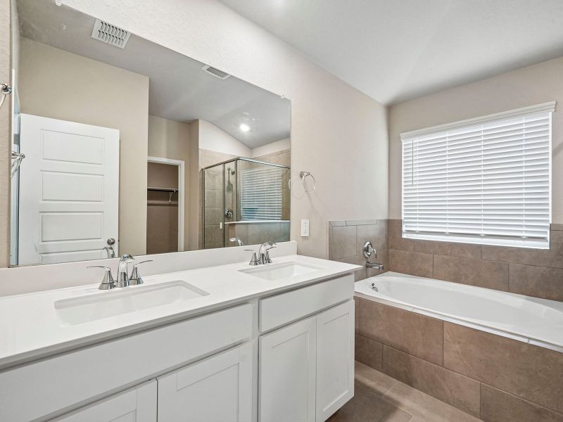 Furnished interior view inside a new home in Royal Crest, San Antonio (Image 10).