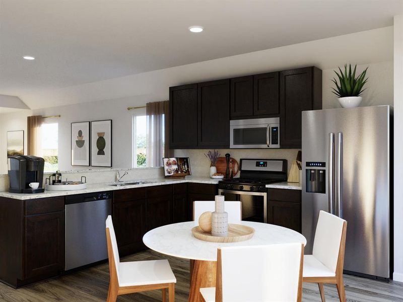 Furnished interior view inside a new home in Christian Meadows, Ennis (Image 6).