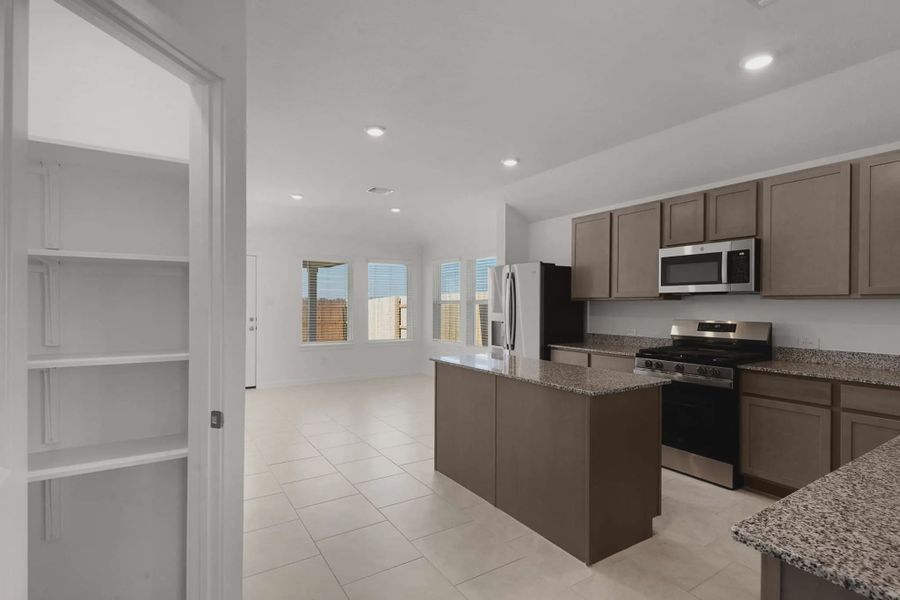 Representative furnished interior of a home built from the Mariah by Chesmar Homes in Attwater 55s, Waller (Image 9).