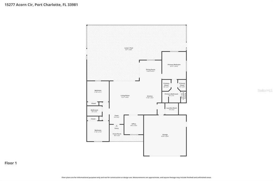 2D floor plan layout of this home in , Port Charlotte, FL (Image 5). 2D floor plan layout of this home in , Port Charlotte, FL (Image 5).