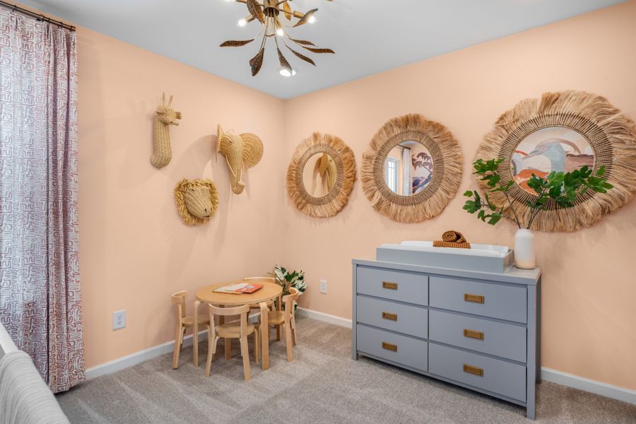 Representative furnished interior of a home built from the Claymore by Mattamy Homes in Magnolia Park Townes, Garner (Image 19).