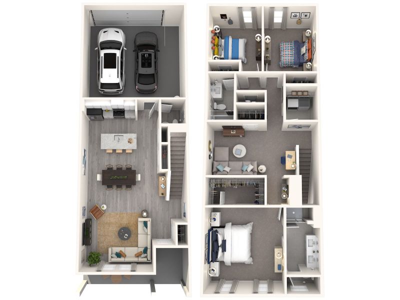 2D floor plan layout of this home in Crossrail Station, Mooresville, NC (Image 4). 2D floor plan layout of this home in Crossrail Station, Mooresville, NC (Image 4).
