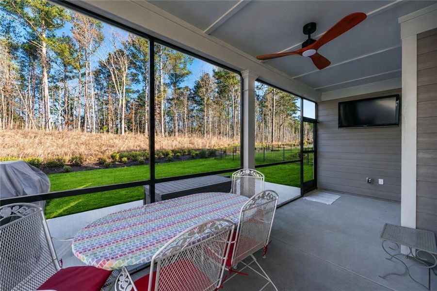 Exterior details and patio area of a home in , Hoschton (Image 3).