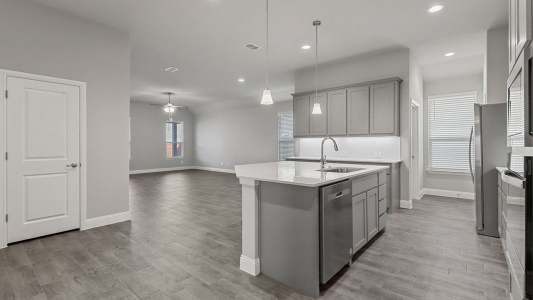 Furnished interior view inside a new home in Treeline, Justin (Image 6).
