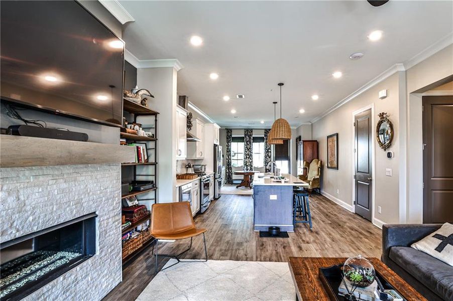 Furnished interior view inside a new home in Waterside Condos, Peachtree Corners (Image 21).