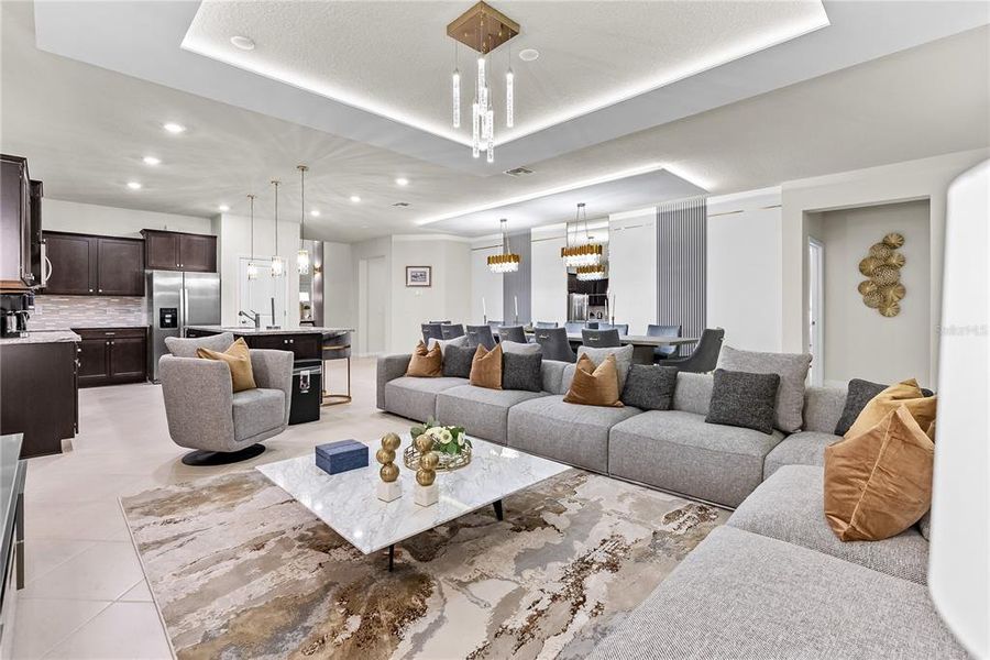 Furnished interior view inside a new home in , Clermont (Image 48). Furnished interior view inside a new home in , Clermont (Image 48).