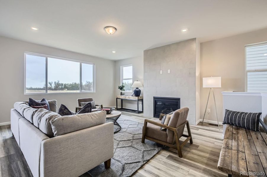 Furnished interior view inside a new home in Wolf Creek Run, Strasburg (Image 10).