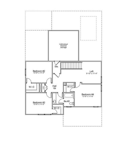 2D floor plan layout for the Peachtree - Vanguard Collection by Mungo Homes in Pineland Preserve, Summerville, SC (Image 4).