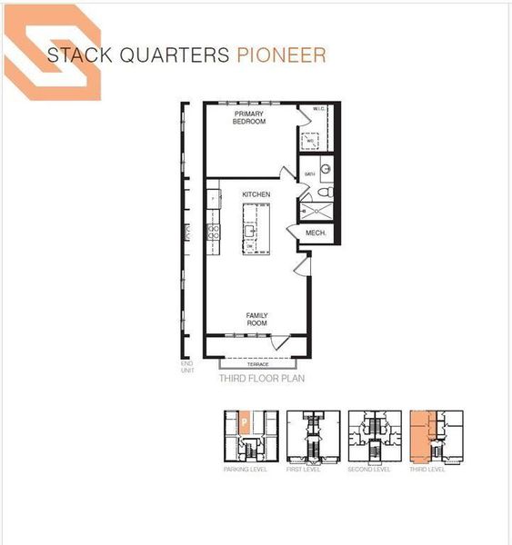 2D floor plan layout of this home in , Atlanta, GA (Image 4).