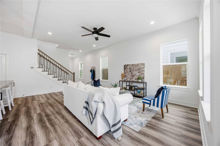 Furnished interior view inside a new home in , Houston (Image 14). Furnished interior view inside a new home in , Houston (Image 14).