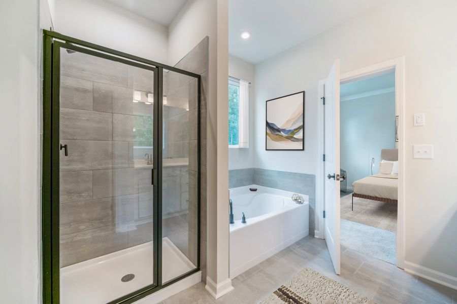 Representative furnished interior of a home built from the Fulton Ii by Beazer Homes in Easton Walk, Lawrenceville (Image 12).
