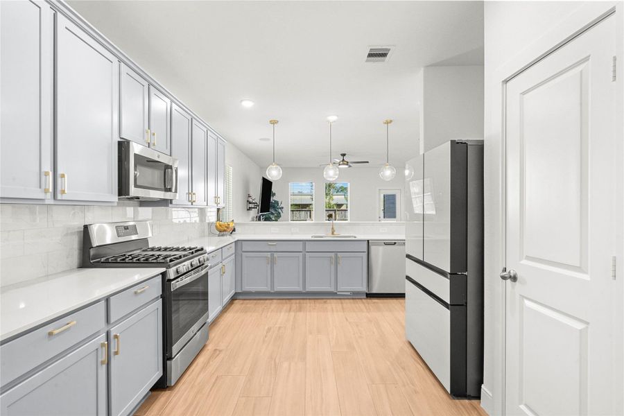 Furnished interior view inside a new home in , Santa Fe (Image 9). Furnished interior view inside a new home in , Santa Fe (Image 9).