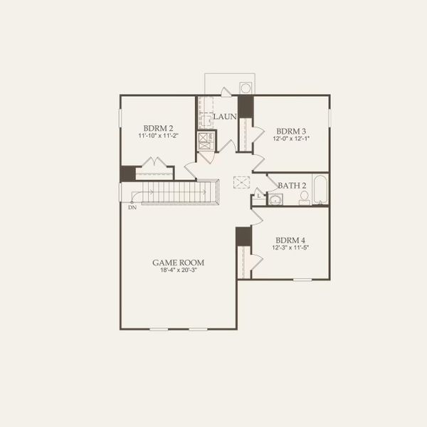 Centex Homes, Granville floor plan