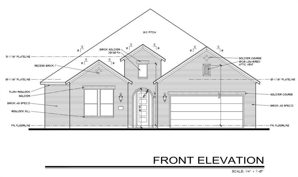 The front elevation and design of the home may vary. The rendered image is for illustrative purposes only