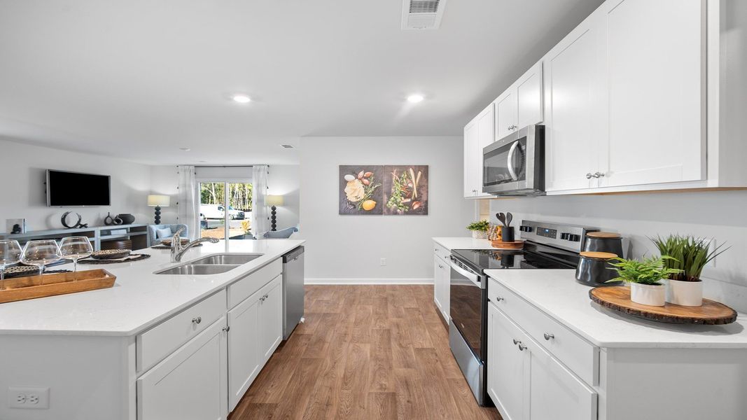 Furnished interior view inside a new home in The Groves at Bees Creek, Ridgeland (Image 10).