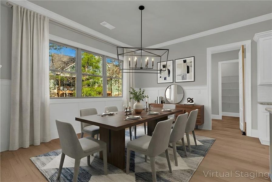 Furnished interior view inside a new home in , Gainesville (Image 8).
