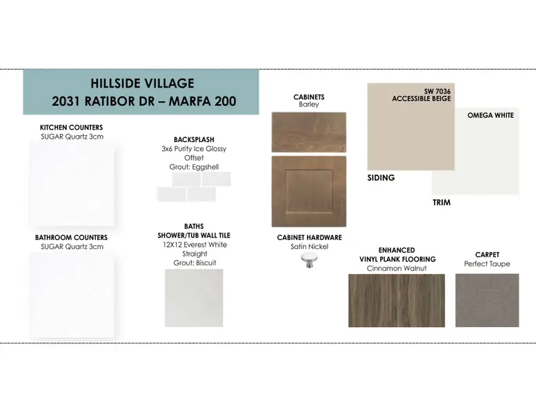 Sample of building materials used in homes in Hillside Village, Temple (Image 4). Sample of building materials used in homes in Hillside Village, Temple (Image 4).