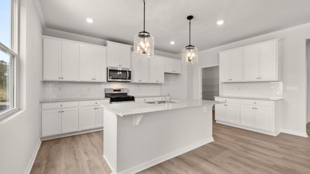 Furnished interior view inside a new home in Fairway 17 at Mirror Lake, Villa Rica (Image 5).