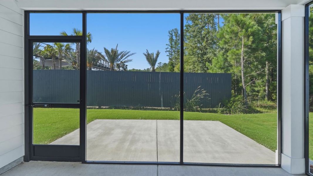 Exterior details and patio area of a home in Sun City Hilton Head, Bluffton (Image 23).