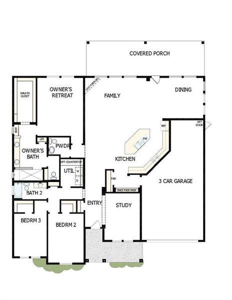 2D floor plan layout of this home in Old Mill Preserve, Dallas, GA (Image 4). 2D floor plan layout of this home in Old Mill Preserve, Dallas, GA (Image 4).