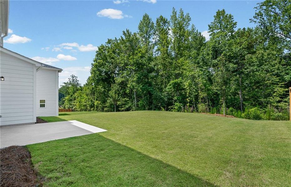 Exterior details and patio area of a home in Hunters Creek, Flowery Branch (Image 3). Exterior details and patio area of a home in Hunters Creek, Flowery Branch (Image 3).