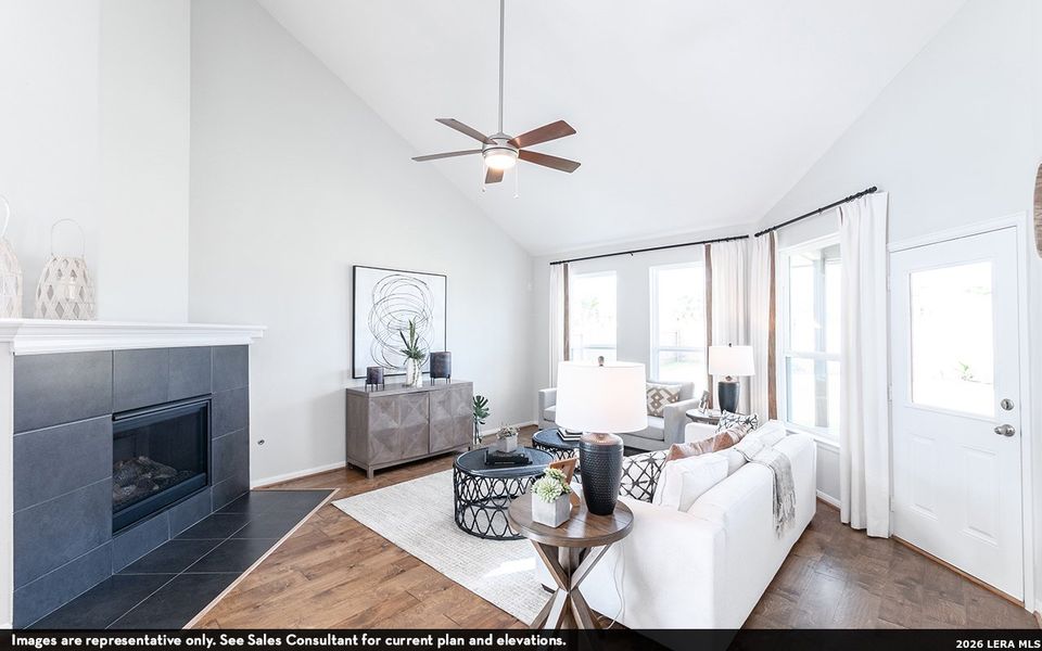 Furnished interior view inside a new home in Hickory Ridge, Elmendorf (Image 2).
