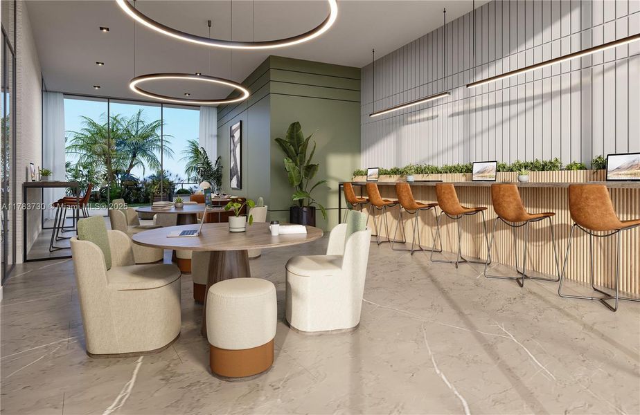 Furnished interior view inside a new home in , Miami (Image 4).