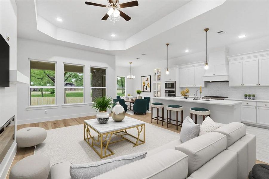 Furnished interior view inside a new home in , Weatherford (Image 13). Furnished interior view inside a new home in , Weatherford (Image 13).