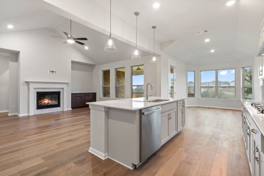 Representative furnished interior of a home built from the Palmer by Ashton Woods in The Estates at La Cima, San Marcos (Image 16).