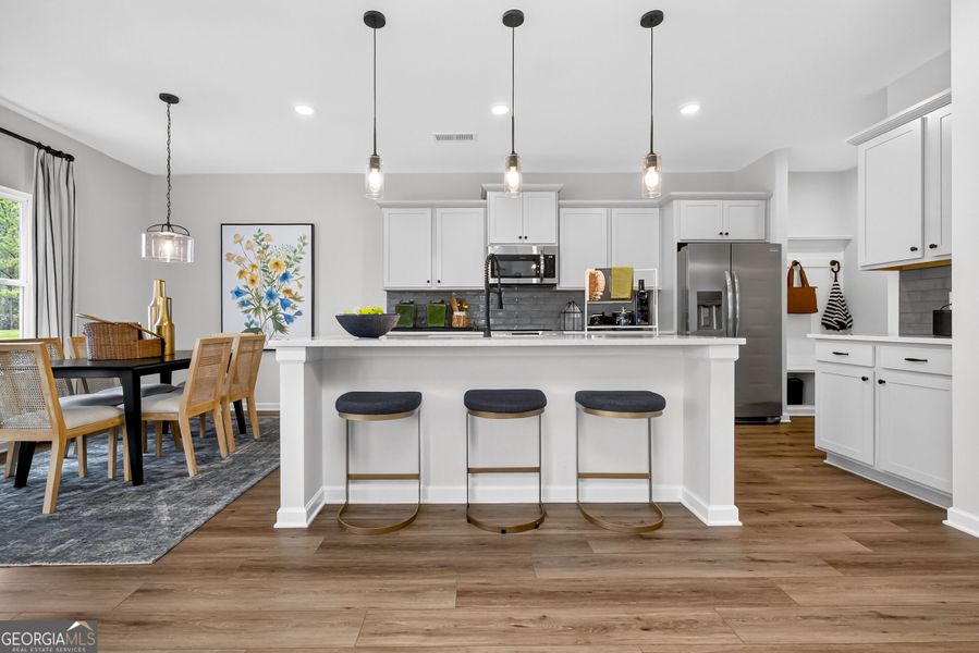 Furnished interior view inside a new home in Bryson Farms, Byron (Image 11).