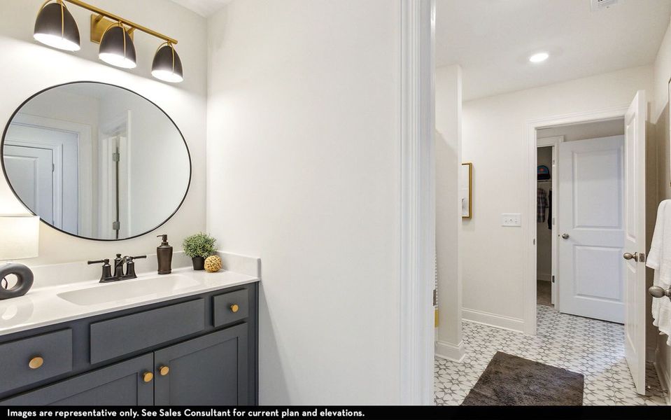 Furnished interior view inside a new home in McCain's Station, Gallatin (Image 28).