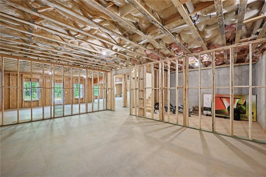 In-progress construction of a new home in Fireside Farms, Dawsonville, GA (Image 46).