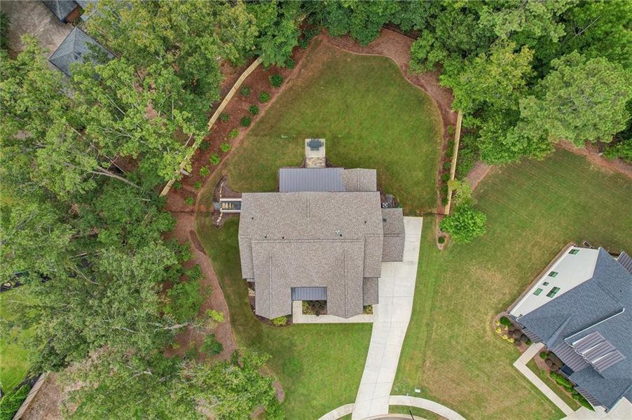 Front exterior of a new home in , Roswell, GA, highlighting curb appeal (Image 21).