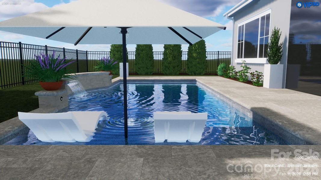 Exterior details and patio area of a home in , Huntersville (Image 24).