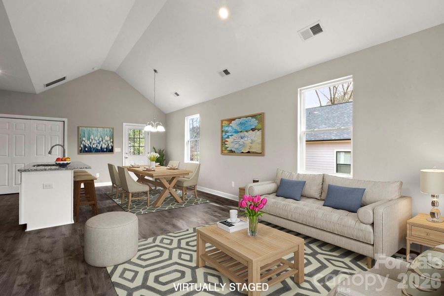 Furnished interior view inside a new home in , Statesville (Image 5).
