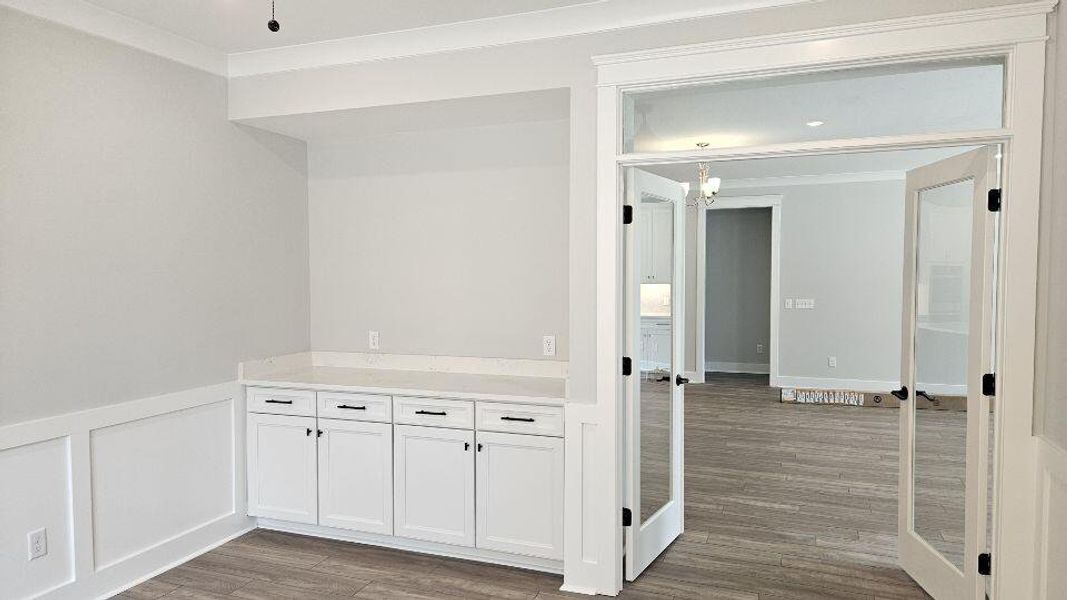 Furnished interior view inside a new home in The Enclave at French Quarter Creek, Huger (Image 10). Furnished interior view inside a new home in The Enclave at French Quarter Creek, Huger (Image 10).