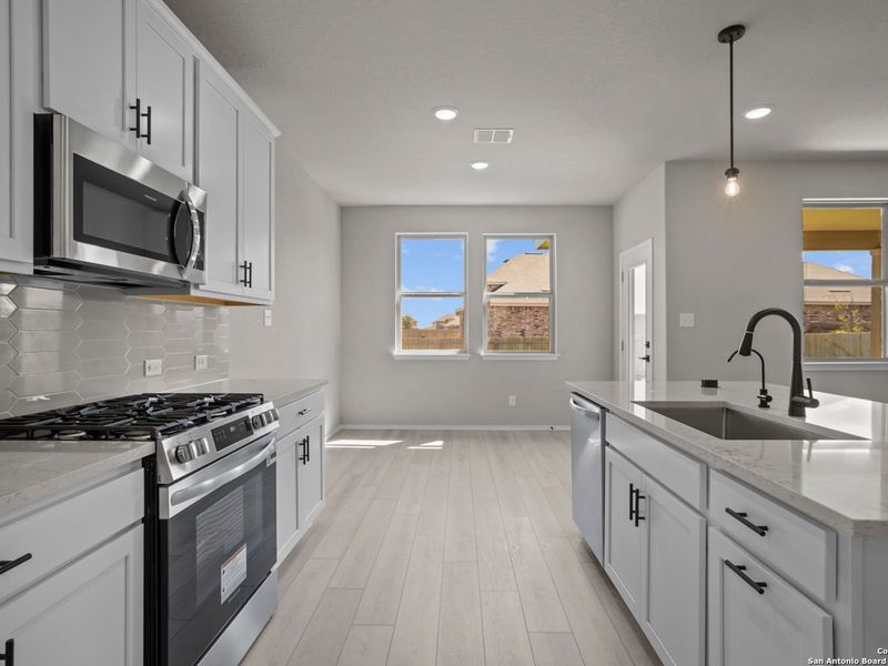 Furnished interior view inside a new home in Horizon Pointe, Converse (Image 7).