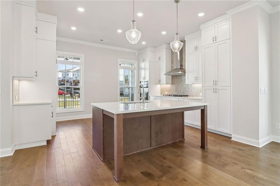 Furnished interior view inside a new home in Brackley Single Family, Cumming (Image 18). Furnished interior view inside a new home in Brackley Single Family, Cumming (Image 18).