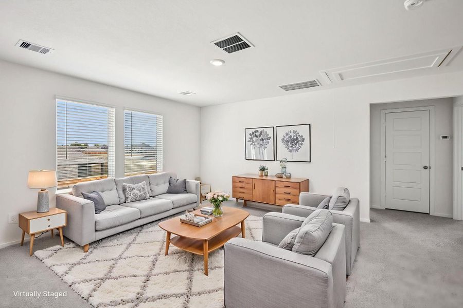 Furnished interior view inside a new home in Landing Meadows - Traditional Series, New Caney (Image 5).