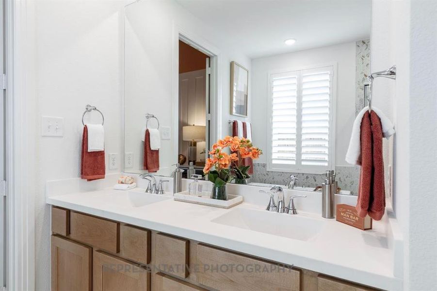 Furnished interior view inside a new home in Sonoma Verde: 60ft. lots, McLendon-Chisholm (Image 26).