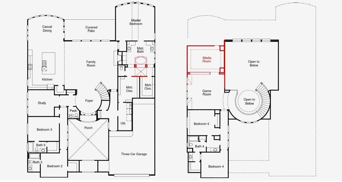 2D floor plan layout of this home in Valencia, Manvel, TX (Image 2). 2D floor plan layout of this home in Valencia, Manvel, TX (Image 2).
