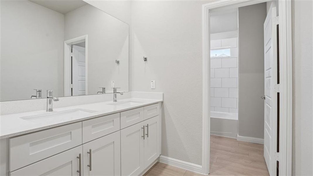 Furnished interior view inside a new home in Eden Ranch, Arlington (Image 7). Furnished interior view inside a new home in Eden Ranch, Arlington (Image 7).