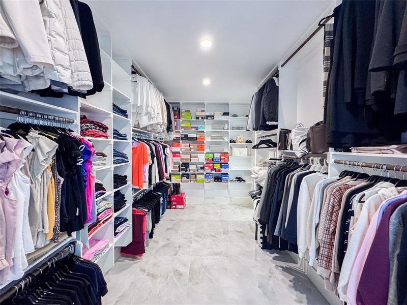 Main bedroom closet