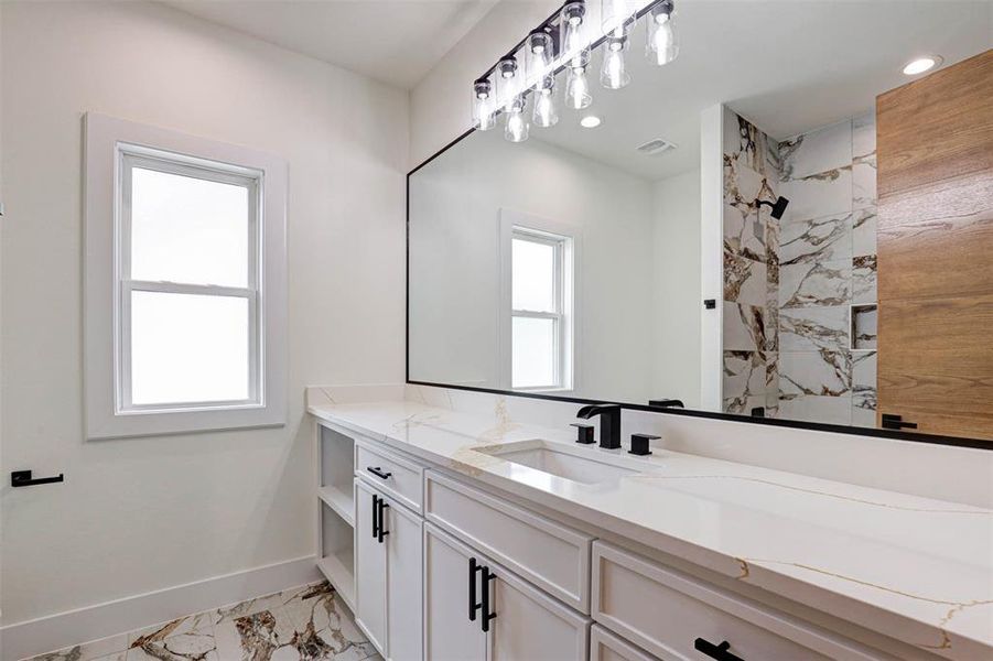 Furnished interior view inside a new home in , Keller (Image 16).