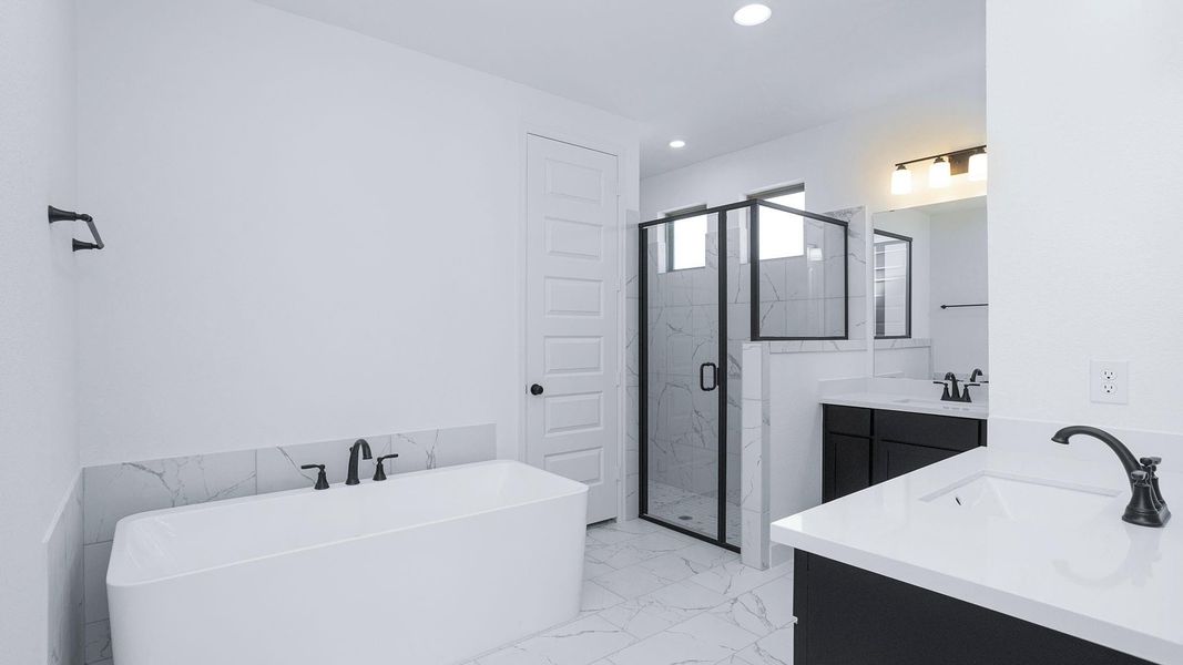 Furnished interior view inside a new home in Artavia, Conroe (Image 7).