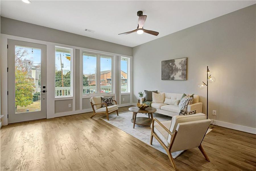 Furnished interior view inside a new home in , Atlanta (Image 22).