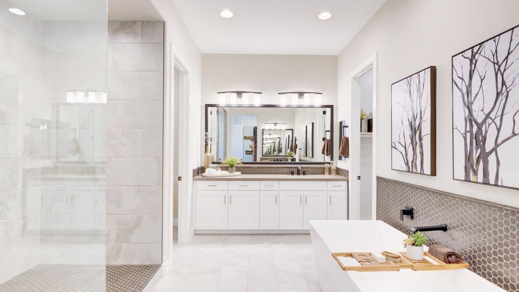 Representative furnished interior of a home built from the Almeria by DRB Homes in Arroyo Seco - Palazzo, Buckeye (Image 12). Representative furnished interior of a home built from the Almeria by DRB Homes in Arroyo Seco - Palazzo, Buckeye (Image 12).