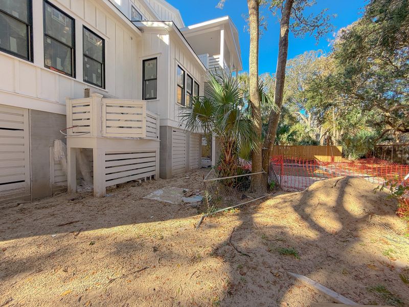 Exterior details and patio area of a home in , Isle Of Palms (Image 3).