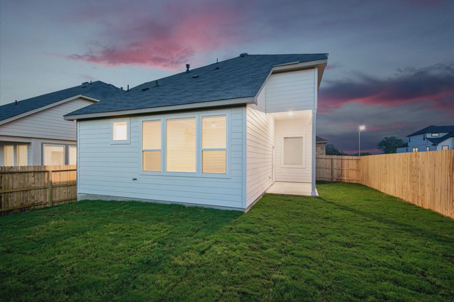 Representative exterior details of a home built from the Sterling by Chesmar Homes in Stillwater Ranch, Buda (Image 3).