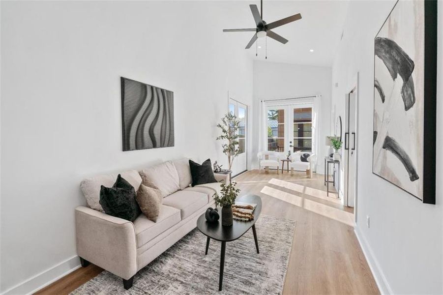 Furnished interior view inside a new home in , Union City (Image 14). Furnished interior view inside a new home in , Union City (Image 14).